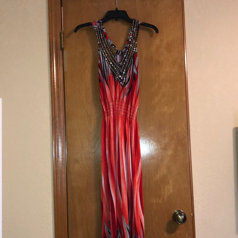 Red, fiery sundress